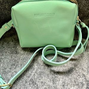 Portland Leather Goods Mesa Mini Crossbody in Mint.